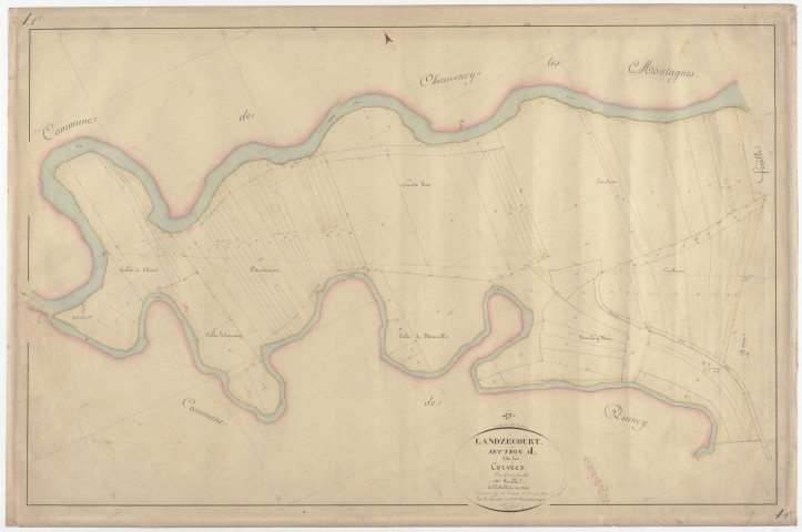 LANDZECOURT - Section A - des Corvées - feuille 01