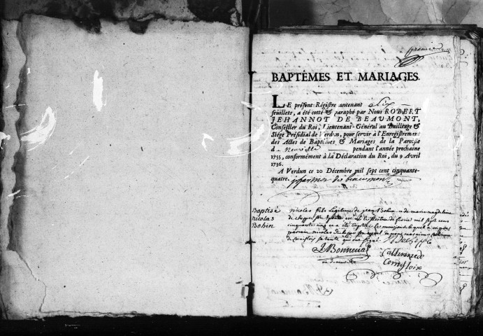 Baptêmes, Mariages, Sépultures (1755-1792)