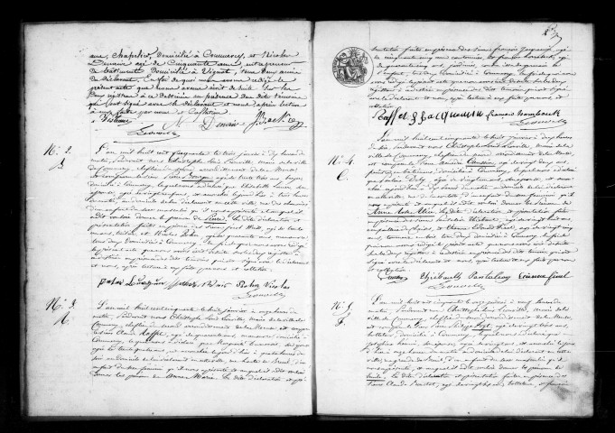 Naissances, Mariages, Décès (1850)