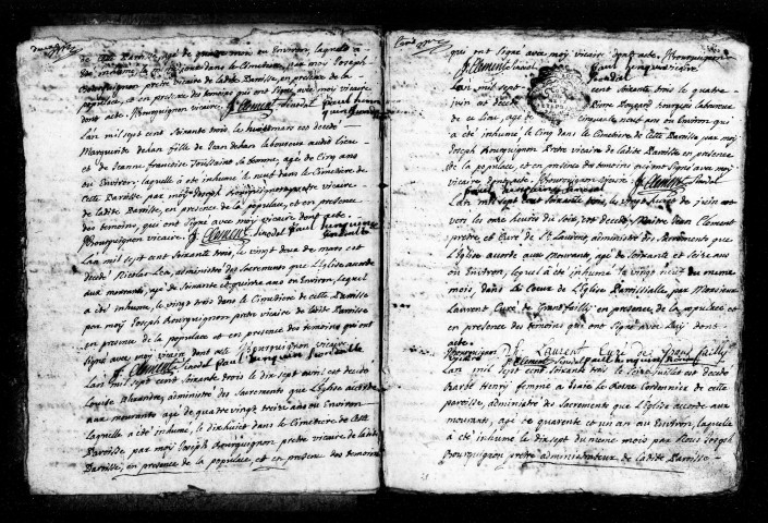 Sépultures (1763-1782)