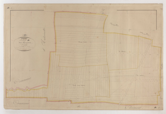 PAROIS - Section D - vers Clermont - feuille 01