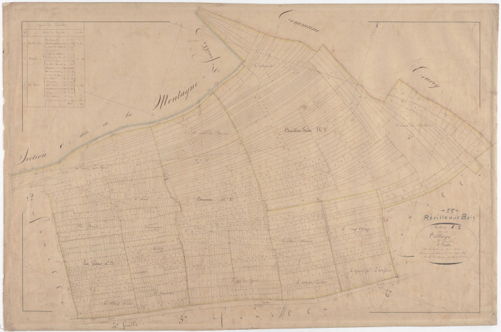 REVILLE - Section A - du Village - feuille 01