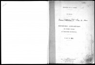 1892 - Répertoire alphabétique