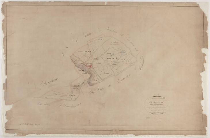 WATRONVILLE - Tableau d'assemblage - feuille 01