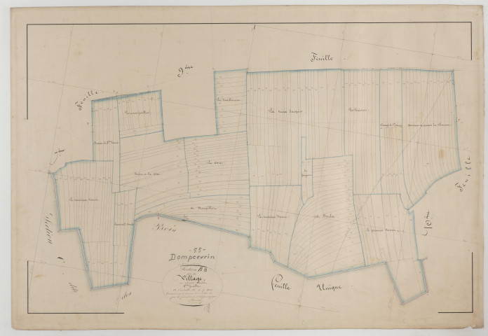 DOMPCEVRIN - Section B du Village feuille 08