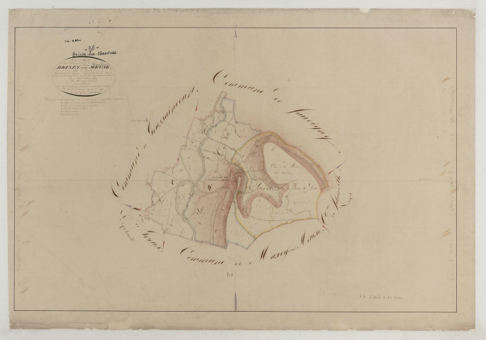 BRIXEY-SUR-MEUSE - Tableau d'assemblage feuille 01