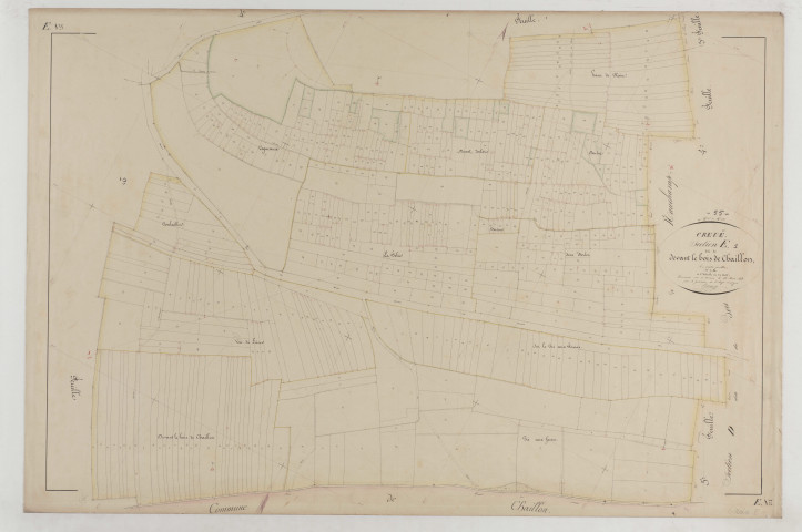 CREUE - Section E devt le bois de Chaillon feuille 01
