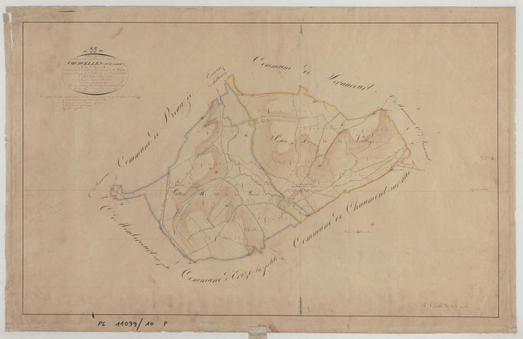 COURCELLES-SUR-AIRE - Tableau d'assemblage feuille 01