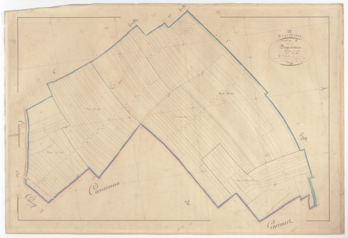 SEPTSARGES - Section B - de Dugnévaux - feuille 03