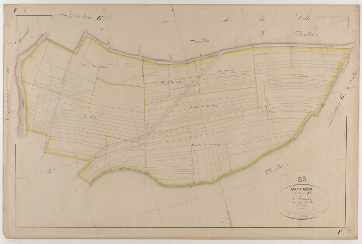 MONTMEDY - Section F - du Moncey - feuille 05