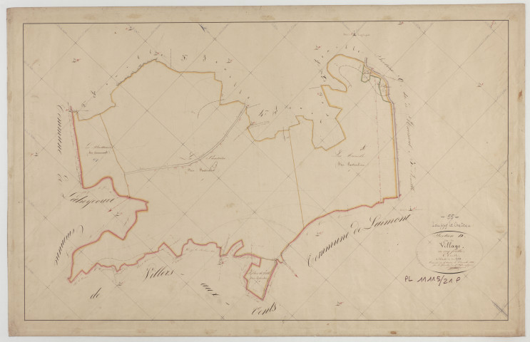 LOUPPY-LE-CHÂTEAU - Section D du Village feuille 02