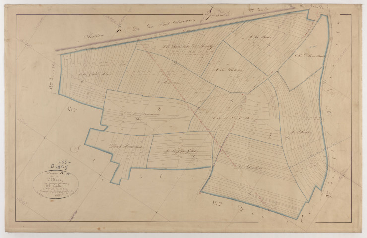 DUGNY - Section B - du Village - feuille 11