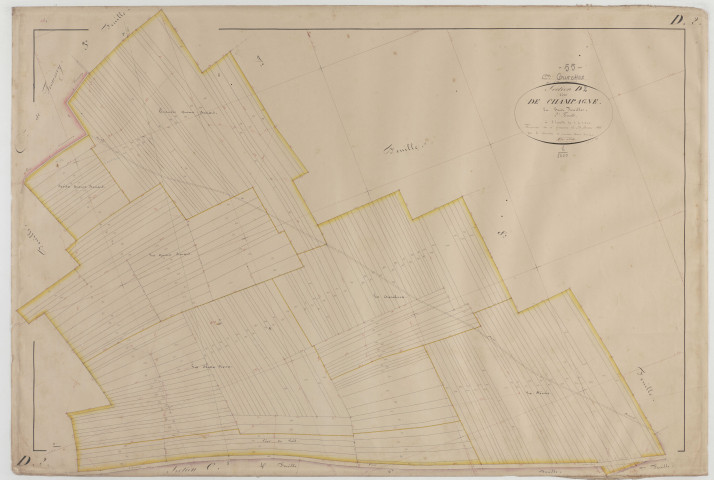 OURCHES - Section D de Champagne feuille 02