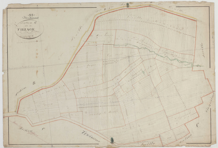 HEUDICOURT - Section C du Village feuille 04