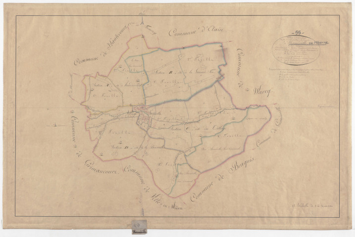 HERMEVILLE - Tableau d'assemblage - feuille 01