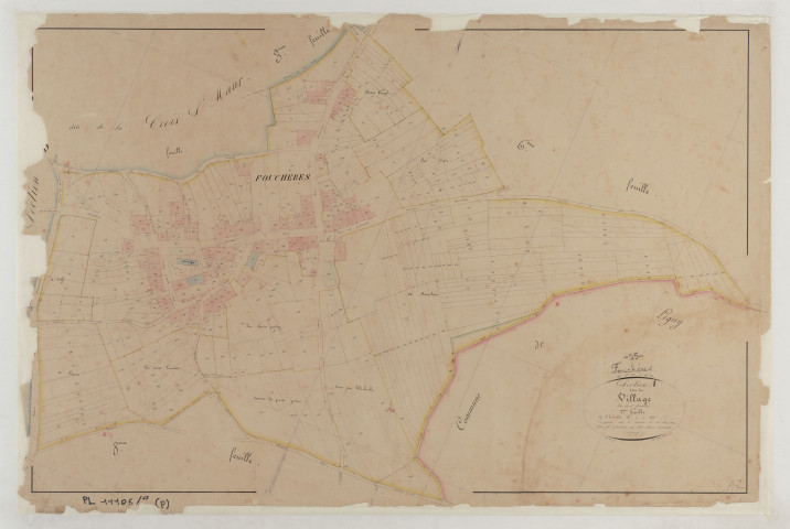 FOUCHERES - Section A du Village feuille 07
