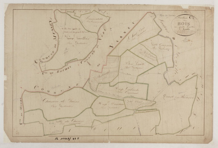 FAINS - Section C des Bois feuille 03