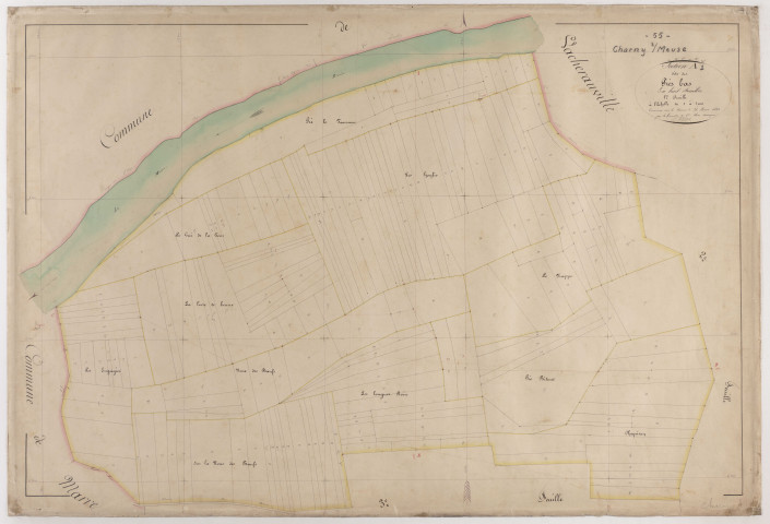 CHARNY - Section A - des Prés Bas - feuille 01