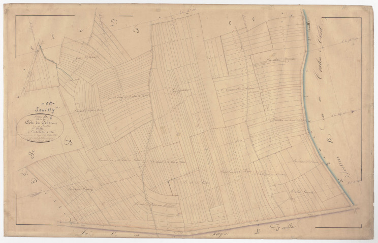 SOUILLY - Section D - la Côte du Gibet - feuille 01