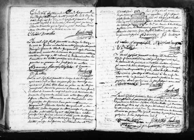 Baptêmes, Mariages, Sépultures (1772-1794)