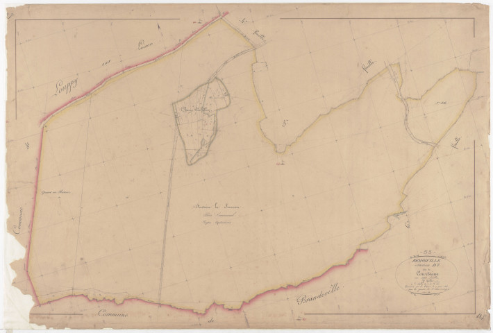 REMOIVILLE - Section D - de Courtaine - feuille 07