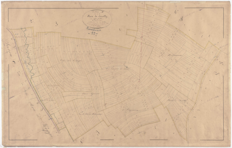 RAMBLUZIN - Section A - la Roie de Souilly - feuille 03