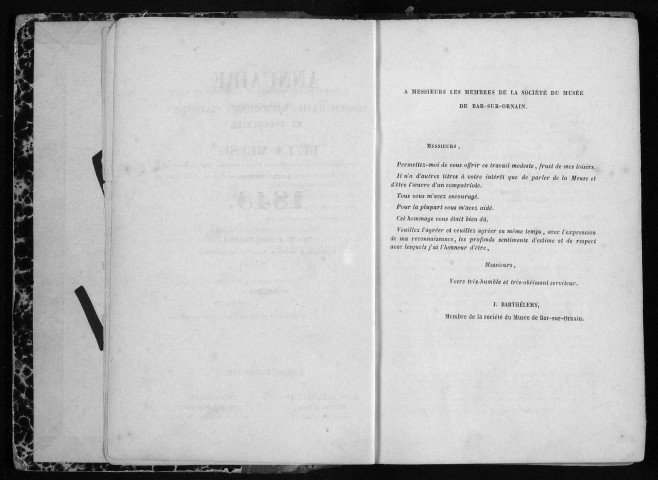 Annuaire administratif, historique, statistique et industriel de la Meuse 1848