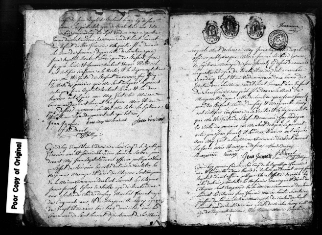 Naissances, Mariages, Décès (1796-1797)