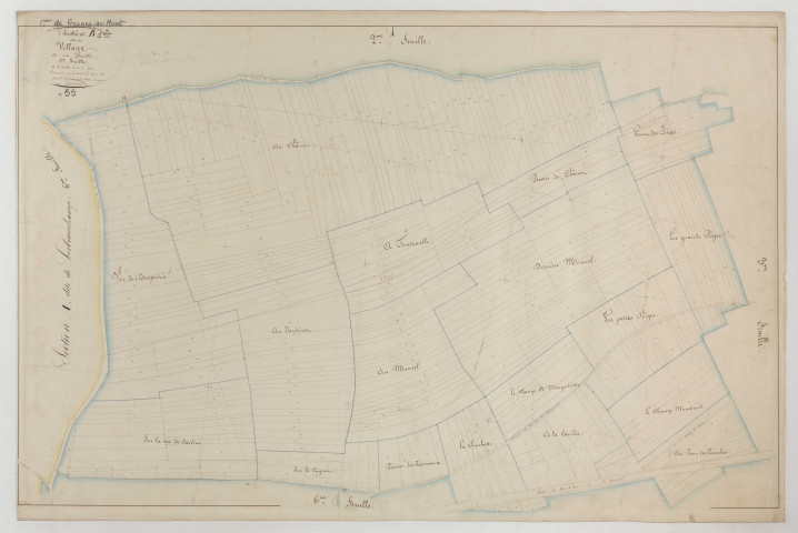 FRESNES-AU-MONT - Section B du Village feuille 01