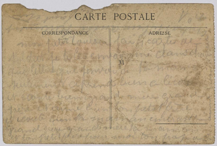 Cartes postales envoyées par Pierre Guilly, livret de la famille Guilly