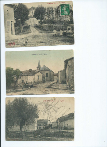 Cartes postales sur cumières, correspondance envoyée par Camille Bois à sa femme.