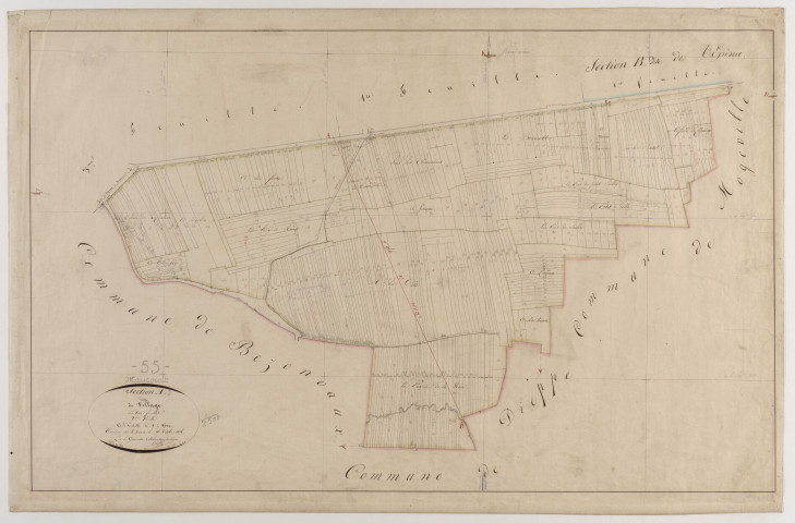 MAUCOURT - Section A - du Village - feuille 02