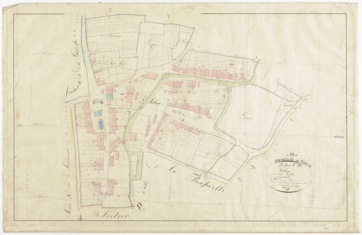 HERMEVILLE - Section C - du Village - feuille 01