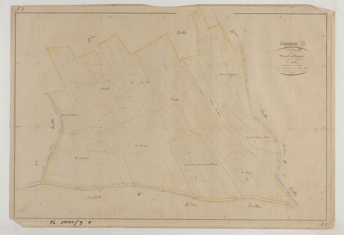 COUVERTPUIS - Section A Mautel et Basset feuille 02