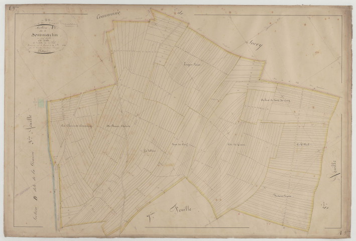 TROUSSEY - Section A de Dommartin feuille 09