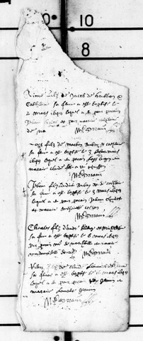 Baptêmes, Mariages, Sépultures (1597-1649)