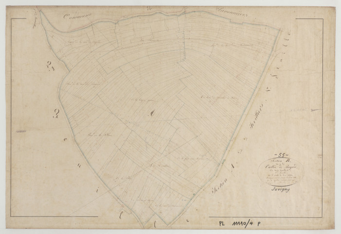 JUVIGNY-EN-PERTHOIS - Section B la vallée de Bayard feuille 01