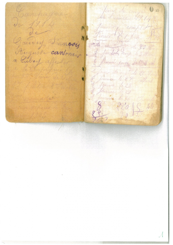 Journal de guerre de François Auguste Gaudex, photographies et lettres concernant Victor Charles Gaudex.