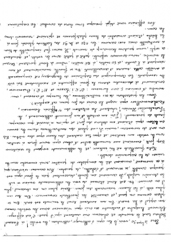 Récits de guerre de G. Gaumand fait au fort du camp des Romains.